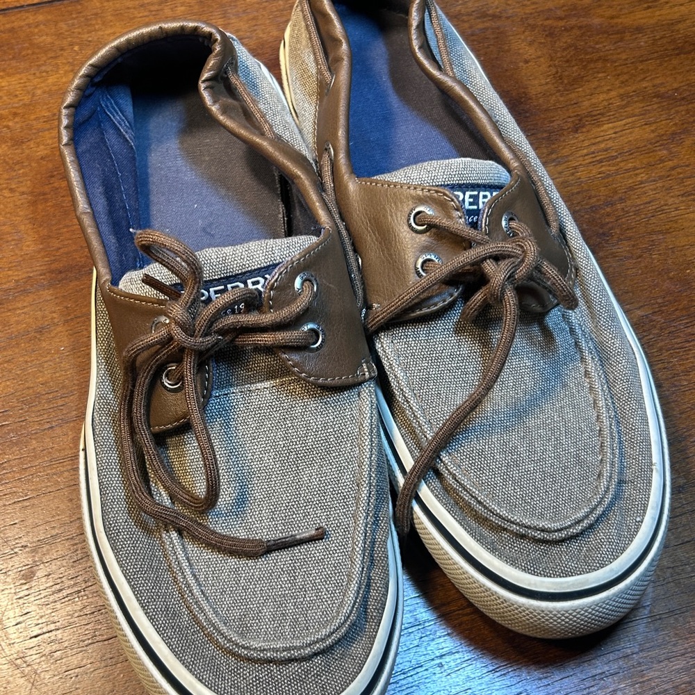Sperry Men's Brown and Gray Boat Shoes